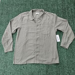 Hurley Shirt Mens XL Bixby Canvas Long Sleeve Button Down Flannel Heavy Duty NWT